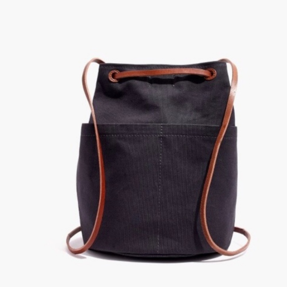 Madewell Black Convertible Canvas Backpack